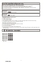 Предварительный просмотр 2 страницы Mitsubishi Electric MSZ-HR25VF - E1 Service Manual