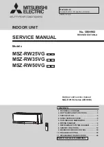 Mitsubishi Electric MSZ-RW25VG Service Manual preview