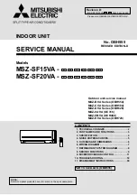 Mitsubishi Electric MSZ-SF15VA-E1 Service Manual предпросмотр