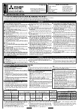 Mitsubishi Electric MSZ-SF25VE Installation Manual preview