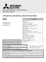 Предварительный просмотр 29 страницы Mitsubishi Electric MSZ-WG20VA-H1 Operating And Installing Instructions