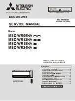 Preview for 1 page of Mitsubishi Electric MSZ-WR09NA Service Manual