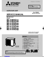 Mitsubishi Electric MU-A08ND-c1 Service Manual предпросмотр