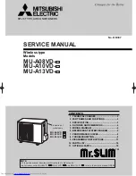 Предварительный просмотр 1 страницы Mitsubishi Electric MU-A08VD-P1 Service Manual