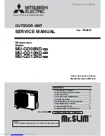 Preview for 1 page of Mitsubishi Electric MU-GD08ND Service Manual