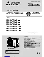 Предварительный просмотр 1 страницы Mitsubishi Electric MU-GF20VA Service Manual