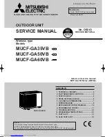 Mitsubishi Electric MUCF-GA35VB Service Manual предпросмотр