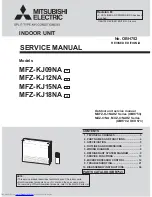 Предварительный просмотр 1 страницы Mitsubishi Electric MUFZ-KJ-NAHZ Series Service Manual