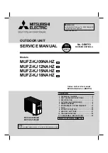 Preview for 1 page of Mitsubishi Electric MUFZ-KJ09NAHZ Service Manual