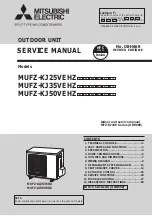 Предварительный просмотр 1 страницы Mitsubishi Electric MUFZ-KJ25VEHZ Service Manual