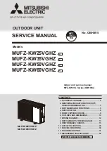 Mitsubishi Electric MUFZ-KW25VG-E1 Service Manual предпросмотр