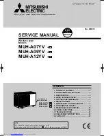 Предварительный просмотр 1 страницы Mitsubishi Electric MUH-A07YV-E1 Service Manual