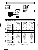 Предварительный просмотр 5 страницы Mitsubishi Electric MUH-A07YV-E1 Service Manual