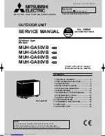 Mitsubishi Electric MUH-GA50VB Service Manual предпросмотр