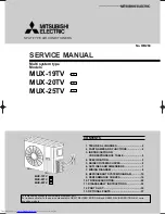 Mitsubishi Electric MUX-19TV - E1 Service Manual предпросмотр