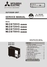 Предварительный просмотр 1 страницы Mitsubishi Electric MUZ-BT20VG Service Manual