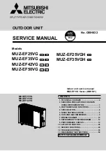 Mitsubishi Electric MUZ-EF25VG Service Manual предпросмотр