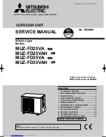 Предварительный просмотр 1 страницы Mitsubishi Electric MUZ-FD25VA Service Manual