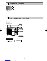 Предварительный просмотр 3 страницы Mitsubishi Electric MUZ-FD25VA Service Manual