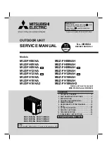 Mitsubishi Electric MUZ-FH06NA Service Manual предпросмотр