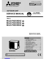 Предварительный просмотр 1 страницы Mitsubishi Electric MUZ-FH25VEHZ Service Manual