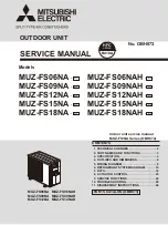 Предварительный просмотр 1 страницы Mitsubishi Electric MUZ-FS06NA Service Manual