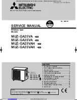 Предварительный просмотр 1 страницы Mitsubishi Electric MUZ-GA25VA-E1 Service Manual