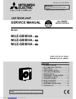 Предварительный просмотр 1 страницы Mitsubishi Electric MUZ-GB50VA Service Manual