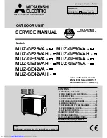 Предварительный просмотр 1 страницы Mitsubishi Electric MUZ-GE25VA Service Manual