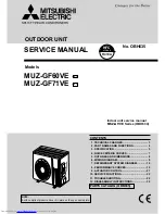 Mitsubishi Electric MUZ-GF60VE Service Manual предпросмотр