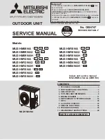 Mitsubishi Electric MUZ-HM09NA Service Manual предпросмотр