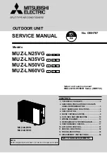 Mitsubishi Electric MUZ-LN25VG Service Manual предпросмотр