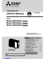 Mitsubishi Electric MUZ-LN25VGHZ Service Manual предпросмотр