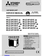 Mitsubishi Electric MUZ-SF25VE Service Manual preview