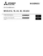 Mitsubishi Electric MVZ-A12 AA4 Operation Manual preview