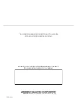 Preview for 12 page of Mitsubishi Electric MVZ-A12 AA4 Operation Manual