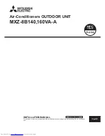 Mitsubishi Electric MXZ-160VA-A Installation Manual предпросмотр