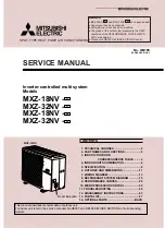 Предварительный просмотр 1 страницы Mitsubishi Electric MXZ-18NV Service Manual