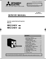 Mitsubishi Electric MXZ-24UV Service Manual preview