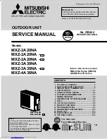 Предварительный просмотр 1 страницы Mitsubishi Electric MXZ-2A20NA - 1 Service Manual