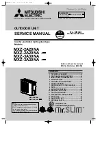 Предварительный просмотр 1 страницы Mitsubishi Electric MXZ-2A20NA-1 Service Manual