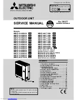 Предварительный просмотр 1 страницы Mitsubishi Electric MXZ-2A30VA Service Manual