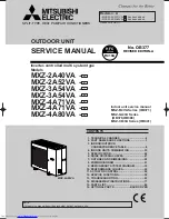 Предварительный просмотр 1 страницы Mitsubishi Electric MXZ-2A40VA Service Manual