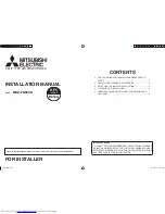 Mitsubishi Electric MXZ-2A52VA Installation Manual предпросмотр