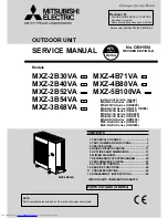 Preview for 1 page of Mitsubishi Electric MXZ-2B30VA Service Manual