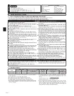 Предварительный просмотр 2 страницы Mitsubishi Electric MXZ-2C20NA2 Installation Manual