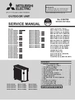 Предварительный просмотр 1 страницы Mitsubishi Electric MXZ-2C20NA2 Service Manual