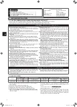 Preview for 2 page of Mitsubishi Electric MXZ-2C20NA3 Installation Manual