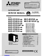 Mitsubishi Electric MXZ-2D33VA-E1 Service Manual предпросмотр