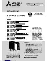 Предварительный просмотр 1 страницы Mitsubishi Electric MXZ-2D33VA Service Manual